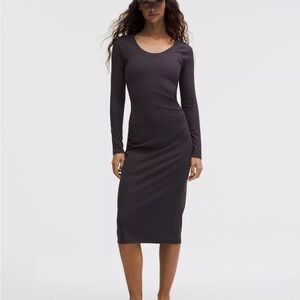 Lululemon All Aligned Ribbed Midi Dress